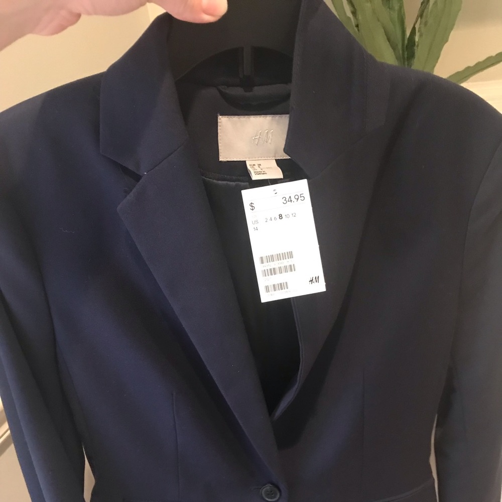 H&M navy blue blazer never worn